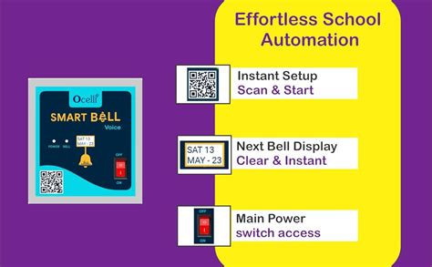 OCELLI Voice Bell Timer Smart Automatic School Voice Bell Timer - 6 ...