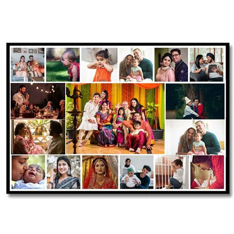 zig zag personalized Collage Photo Frame Lamination Customized with ...