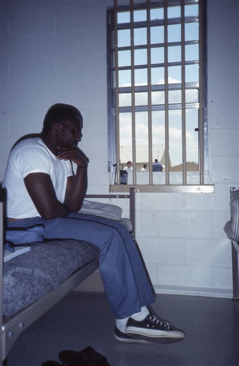 Florida Memory • Inmate sitting by a window at the Holmes Correctional Institution at Bonifay.