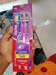 Buy Colgate ZigZag Medium Bristle Toothbrush - 3 Pcs, Multicolour ...