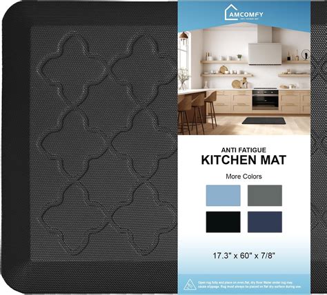 Amazon.com: Amcomfy Kitchen Mat Cushioned Anti Fatigue Floor Mat ，7/8 ...