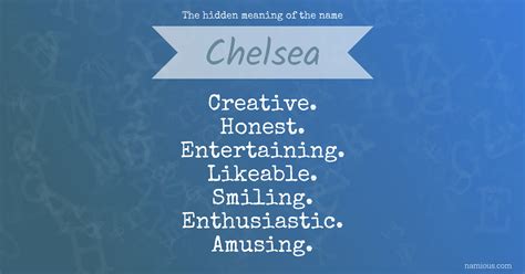 Chelsea Name