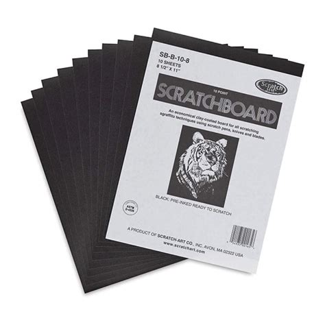 Scratchboard Black 10 Sheet Pkg 8.5X11 : Amazon.in: Baby Products