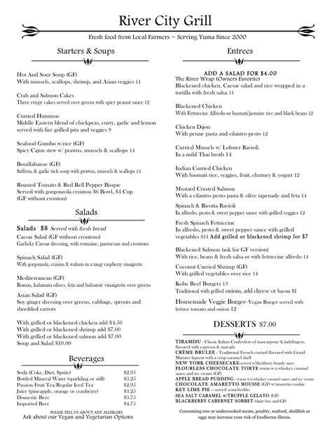 Seafood, Steak, Vegetarian, Vegan, Gluten Free Restaurant in Yuma, AZ ...