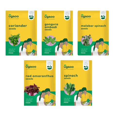 Leafy Vegetable Seeds Bundle of 5 Packet – Ugaoo