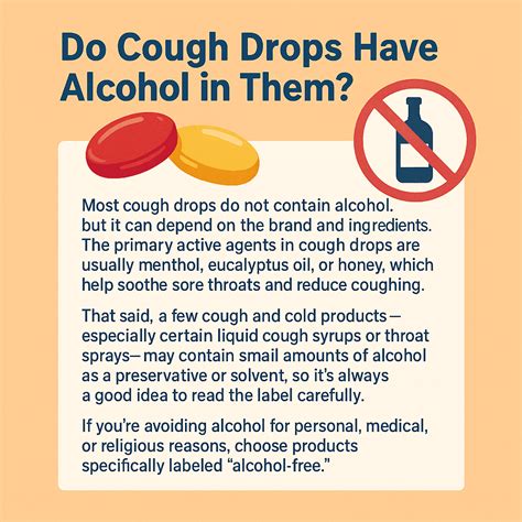Do Cough Drops Have Alcohol in Them? (2025)