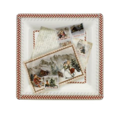 Buy Villeroy & Boch Winter Souvenirs 8-1/4-Inch Square Dessert Dish ...
