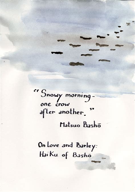 Matsuo Basho - Snowy Morning (On Love and Barley: Haiku of Basho) # ...
