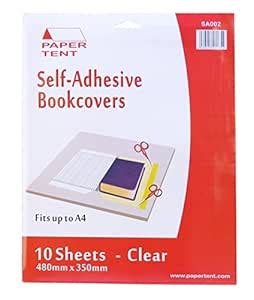 Self-Adhevsive Clear Book Covers, 10 Sheets : Amazon.in: Office Products