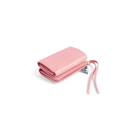 Women's Le City Mini Wallet in Vintage Pink | Balenciaga US