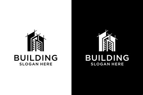 Entwurfsvorlage für das Logo des Architech Construction-Gebäudes ...