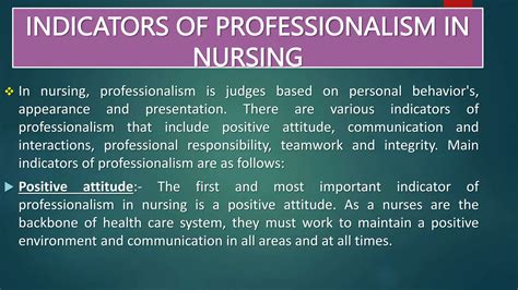 Unit-1 Importance of Professionalism in Nursing | PPTX
