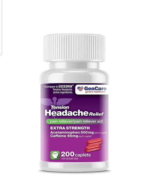 Buy Gencare - Tension Headache Relief Extra Strength 200 Caplets ...