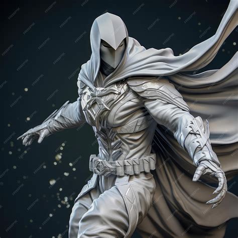 Premium AI Image | Moon Knight suit in Iconic pose