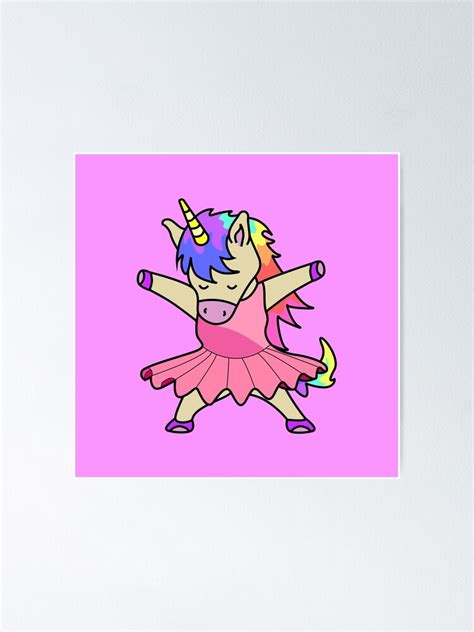 "My ballet unicorn drawing" Poster for Sale by Blondiabshop | Redbubble