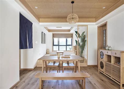130㎡简约日式，把木质感装上天花板-房天下家居装修网