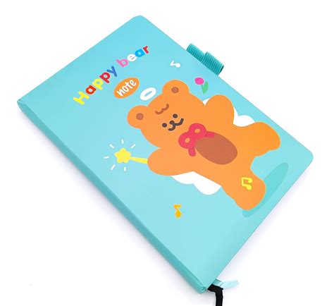 IKSHU A5 Happy Bear Dairy Book & Pen Holder Helps in Remembering Events ...