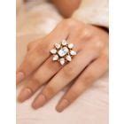 Gold Toned Handcrafted Brass Necklace