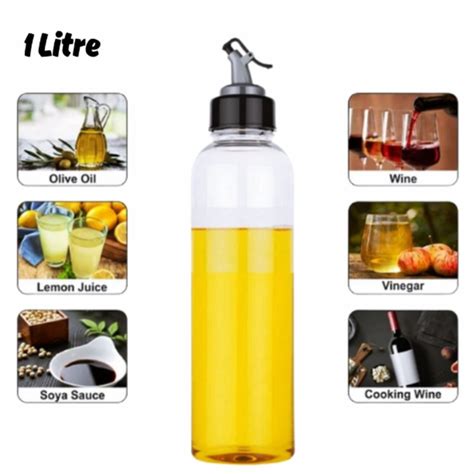 Plastic Oil Dispenser 1 Litre – Easy Flow Pourer for Oil, Vinegar & Li ...