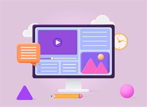3d animation website mockup Vectors - Download Free High-Quality ...