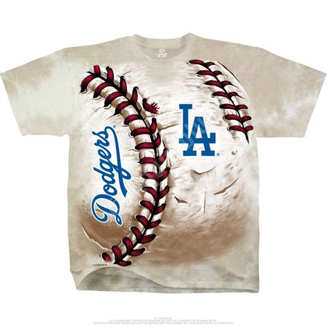 MLB Los Angeles Dodgers Hardball Tie-Dye T-Shirt Tee Liquid Blue