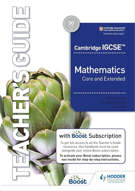 Cambridge IGCSE Core and Extended Mathematics Teacher's Guide with ...