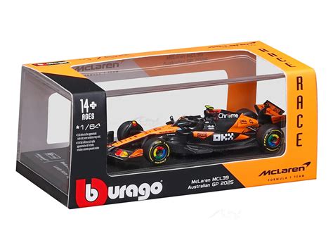 Bburago F1 MCLAREN MCL39 2025 Lando Norris -Australia GP 1/64 Scale Mo ...