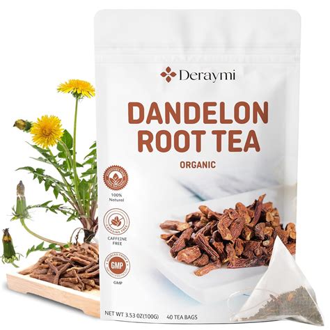 Amazon.com: Organic Dandelion Root Tea, Low Temperature Roasted Dandelion Root, GMO Free ...