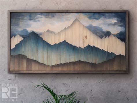 Wooden Mountain Wall Art Plans at Travis Day blog