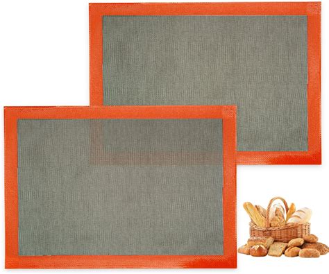 Amazon.com: Perforated Baking Mats,2 PCS Silicone baking mat,Reusable ...