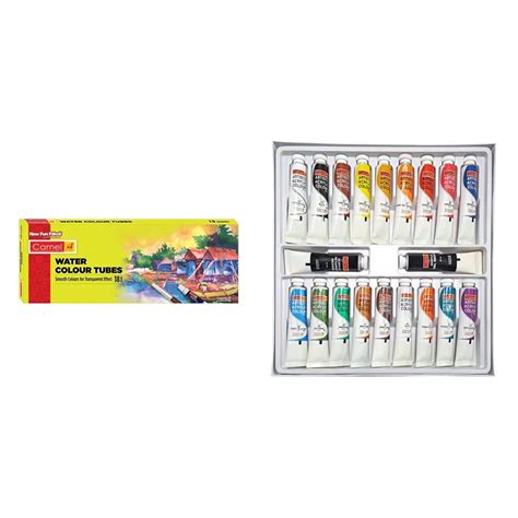 Camel Student Water Color Tube - 5Ml Tubes, 18 Shades & Kokuyo Camlin ...