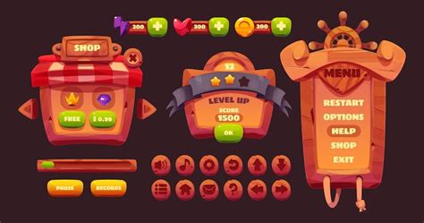 Game ui assets Images - Free Download on Freepik