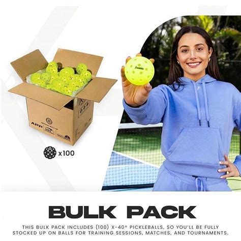 Sports X-40 Outdoor Pickleballs - Official Ball Of USA Pickleball, APP ...