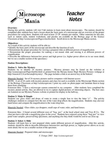 Image result for Microscope Mania Answer Key Decoder Wheel