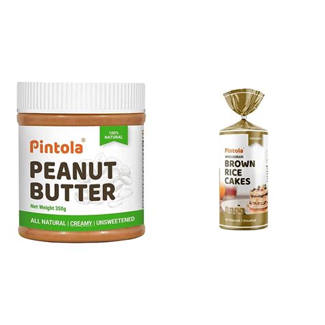 Pintola All Natural Peanut Butter (Creamy) (350g (Pack of 1)) & Pintola ...