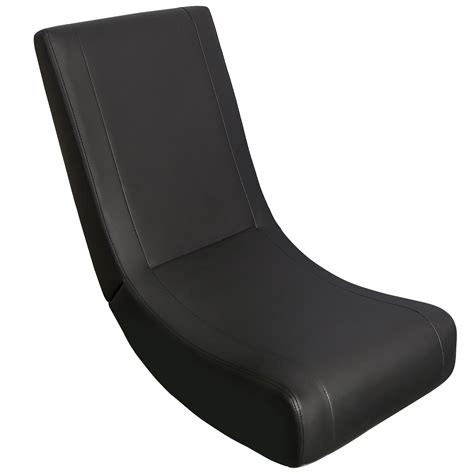 Folding floor gaming rocker chair. Colour: black | Rossy