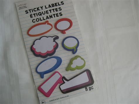 Free: Sticky labels, 8 shapes @ 20 sheets each. picture albums, scrapbooking card making ...