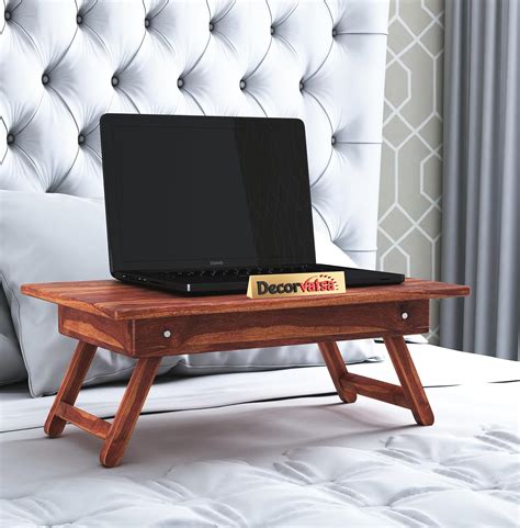 Decorvatsa Multifunctional Wooden Foldable Bed Table|Lapdesk|Folding ...