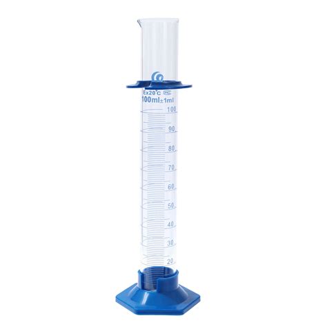 Uxcell 100ml 3.3 Borosilicate Glass Graduated Cylinder, Plastic Base ...