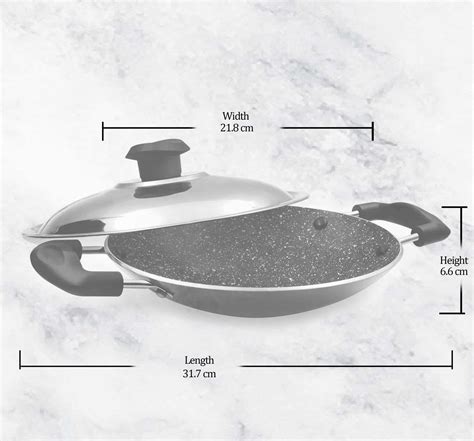 Buy Non Stick Granito Appachetty with Lid - Milton ProCook
