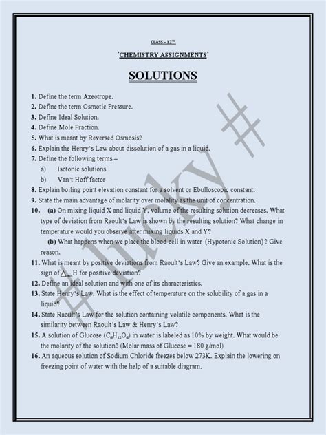 Image result for Solutions Class 12th Quick Revision