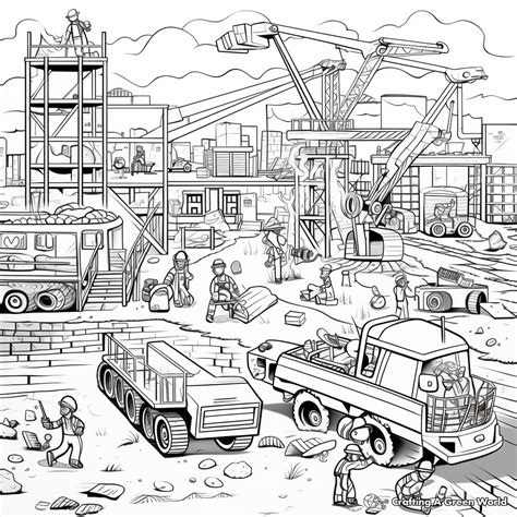 Construction Site Coloring Pages - Free & Printable!