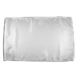 Drapeau Unicolore Blanc avec ourlet - maison-des-drapeaux.com