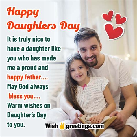 Daughters Day Wishes Messages - Wish Greetings