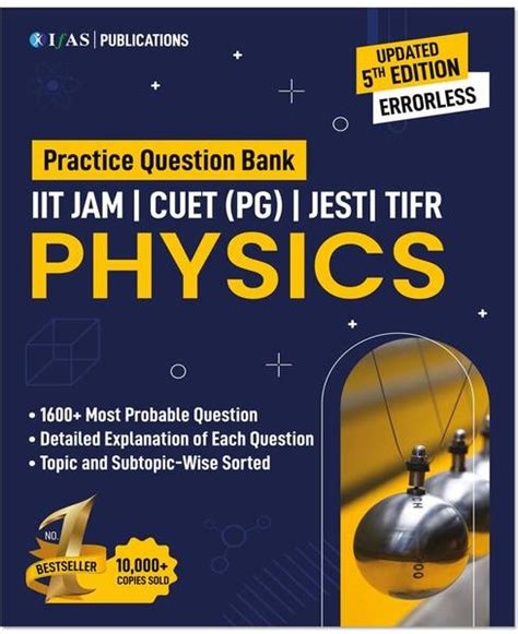 IIT JAM Physics MSc Entrance Practice Book - Topic wise sorted 1600 ...