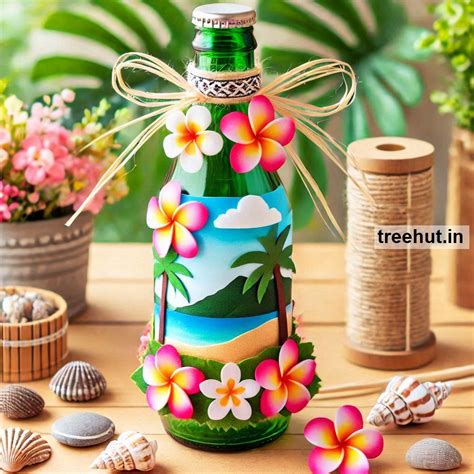 Hawaii Bottle Decoration Ideas, Bottle Craft Ideas