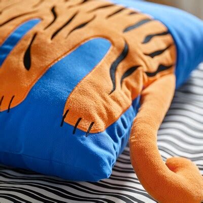 NATTHÄGER cushion, blue/tiger, 50x50 cm (20x20") - IKEA