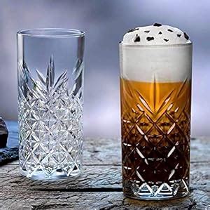 Buy NVRA Premium Juice and Water Glasses Set of 6 Transparent, 300ml ...