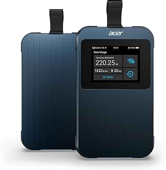 Acer Connect Enduro M3 Dual Band WiFi 5G Router I 2.4" Touchscreen I ...