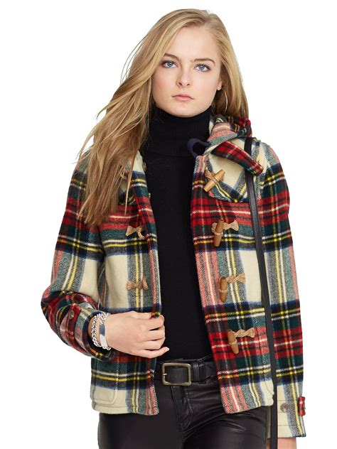 Plaid Wool Coat